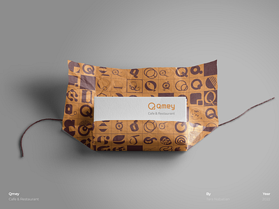 Qmey | Airport Café with a Warm Identity brand identity design branding cafe restaurant cafe restaurant branding design freelance designer freelance graphic designer graphic design graphic designer logo logo brand identity design logo design logo designer stationery stationery design visual identity design visual identity designer