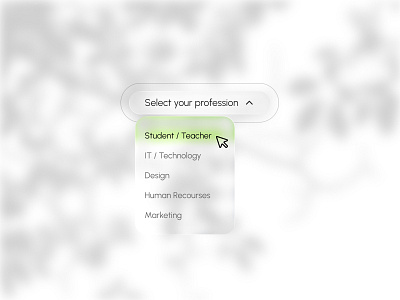 Liquid Glass - Drop Down Menu drop down menu figma glassmorphism ios26 liquidglass product design ui uiux visual design