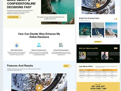 Decide Wise Landing Page Design & Web Design branding design graphic design psd