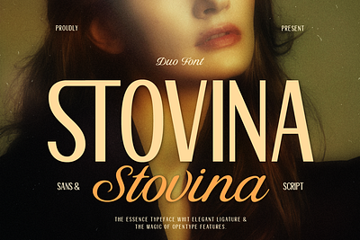 Stovina beauty branding branding calm typography custom font design resource duo font editorial design elegant type font font design font pairing font style free font logotype modern font packaging design sans serif script font typography wedding font
