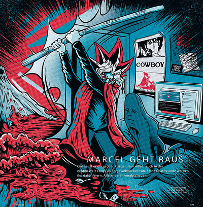 Anime‑Inspired Delusion X Cat Sims crime editorial gaming magazine murder