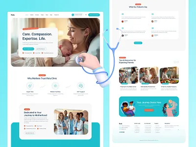 Rola - Maternity Clinic clinic envytheme landingpage maternity clinic medical uidesign uxdesign webdesign