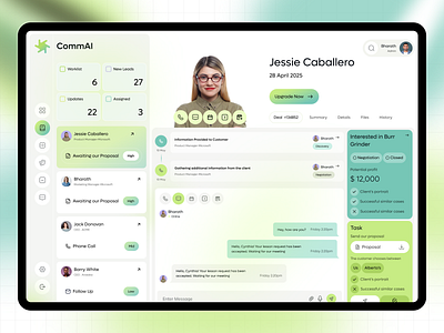 CommAI - Personal AI assistant ai app artificial intelligence artificialintelligence assistant chatbot dashboard datascience deep learning design figma machine learning neural networks ui ui design uiux design web