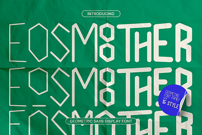 Eosmoother - Geometric Sans Display urban display font