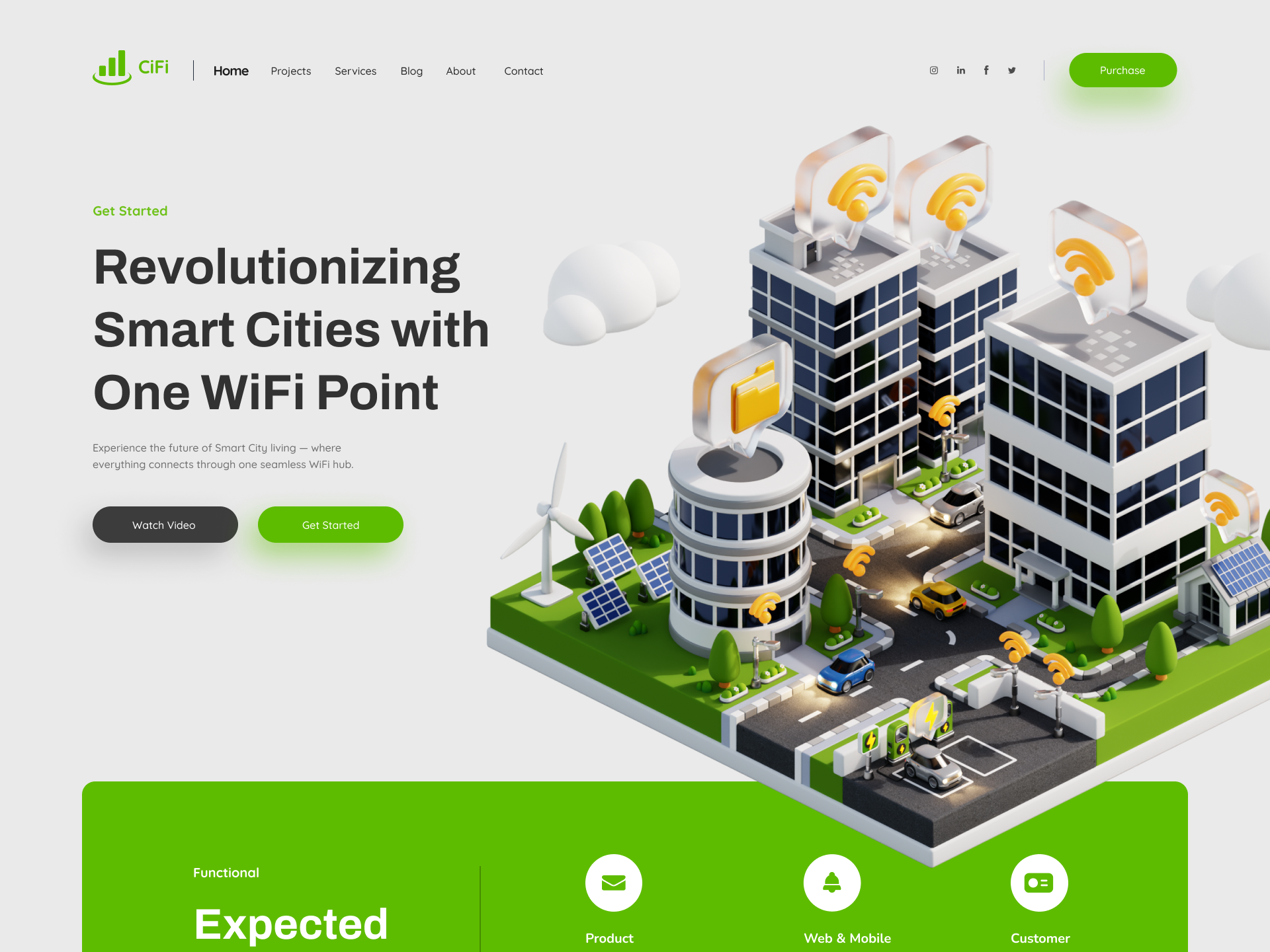 Example of 3D Illustration For Web Landing Page