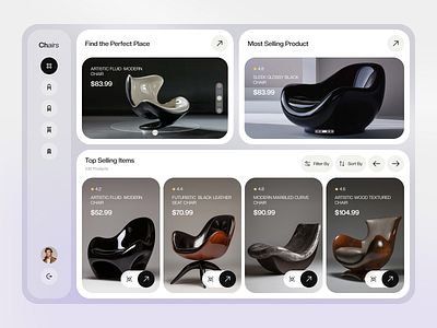AR Furniture Store Application app design ar augmented reality chairs design ecommerce ecommerce application estore furniture furniture app marketplace online marketplace product design product landing page product website ui ui design web design website woocommerce
