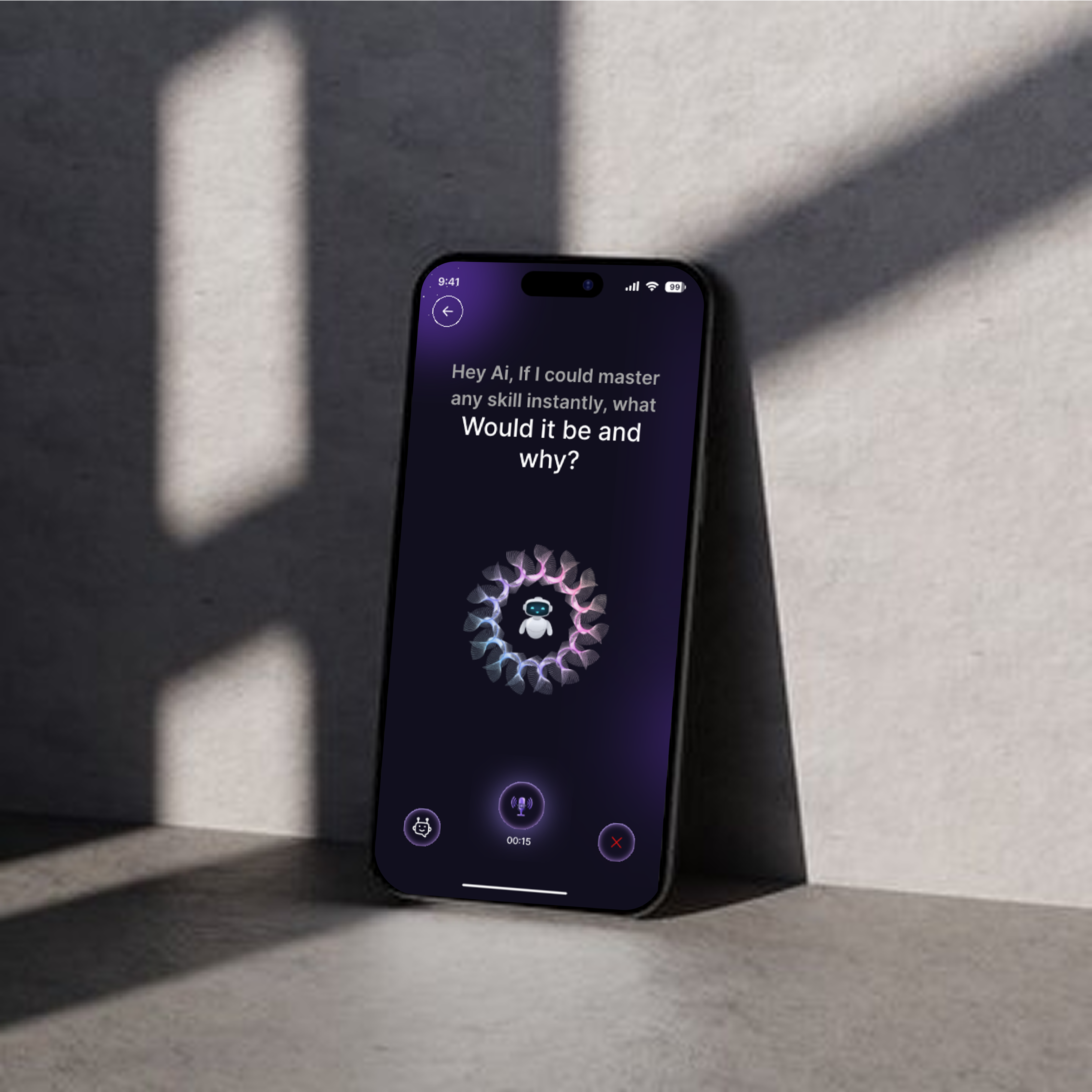 AI Skill Generator – Voice-Powered UX for Future Thinkers ai voice mobile app aidesign aiux appinterface cleanui creativedirection darkmodedesign figmadesign futureofdesign futuristicui microinteraction minimaldesign mobileappui neumorphicui promptdesign skillgenerator uidesign uxconcept voiceinteraction voiceui