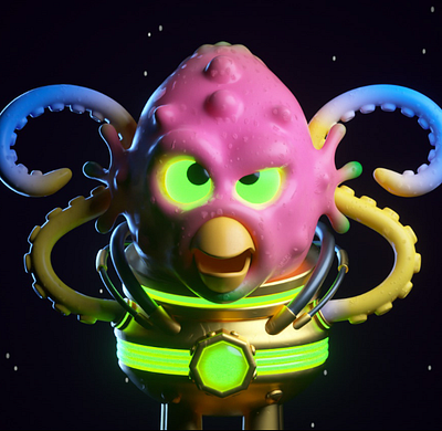 octopus design illustration nft