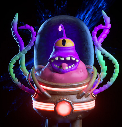 cosmo monstr design illustration nft