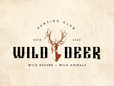 Wild Deer. A Hunting Club. brand designer branding deer deer logo graphic designer hunter hunting hunting logo logo logo designer logo ideas logo maker logo vintage logos