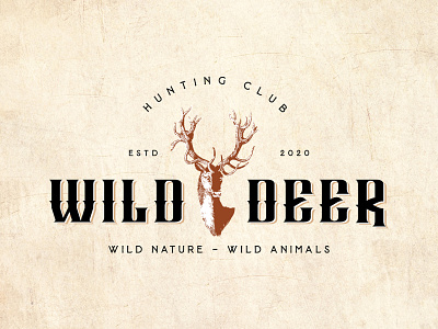 Wild Deer. A Hunting Club. brand designer branding deer deer logo graphic designer hunter hunting hunting logo logo logo designer logo ideas logo maker logo vintage logos
