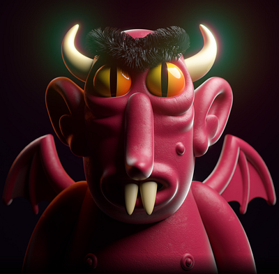 red devil design devil illustration nft