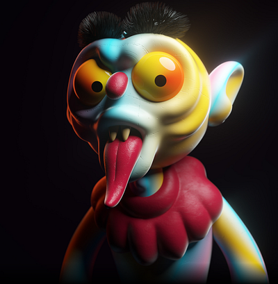 demon clown design devil illustration nft