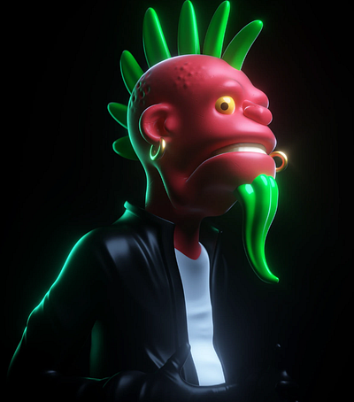 emo devil design devil illustration nft
