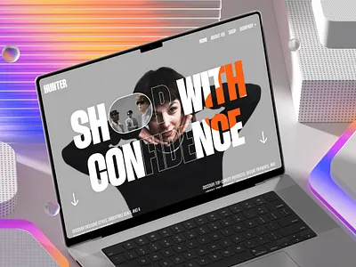 Hero Section — "Shop with Confidence" cart ecommerce fashion store hero hero section interface landing page online store popular shop startup ui ux web design website