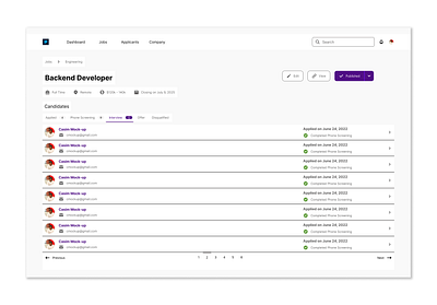 Design of the Details Page of a Job Application Website branding graphic design logo ui