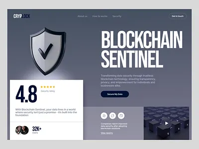 🛡️ Crypto Security Hero – Web3 UI for Blockchain DApps aiui aiux blockchain cleanui cryptoapp cryptodashboard cryptodesign cryptoplatform cryptoui cyberpunkdesign dappdesign decentralized defi fintechdesign landingpagedesign productdesign uxforcrypto web3 web3design
