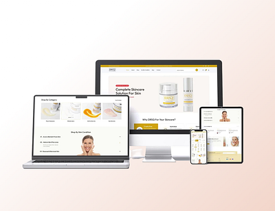 Skincare products Landing page beauty beauty brand beauty care website beauty ecommerce beauty website cosmetic website daily skincare products ecommerce products ecommerce website product design product landing page serum skin skincare skincare design skincare products skincare serum skincare web