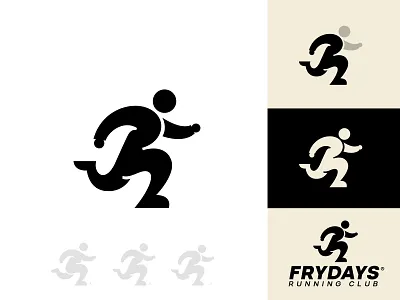 Fridays Run alex seciu branding logo design logo designer marathon logo run run logo runner logo running logo sport logo