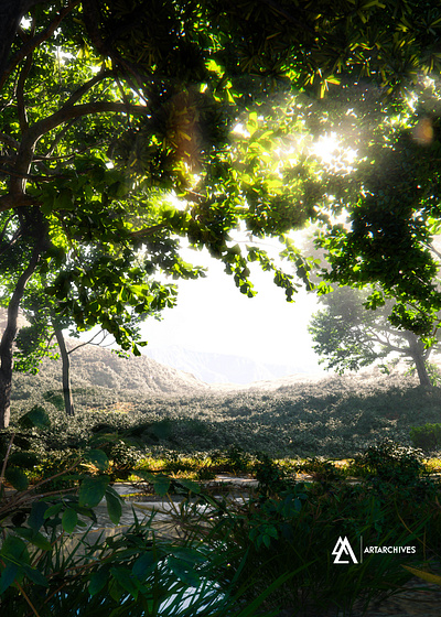 Light Through The Trees art concept design digital illustration movie photo manipulation poster realism