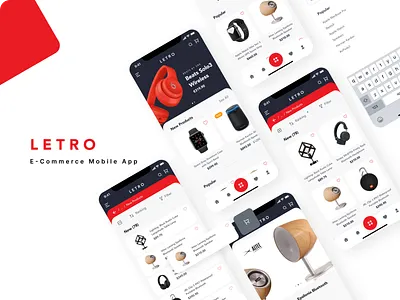 E-Commerce App UI/UX Design letro