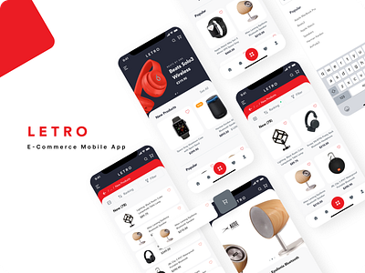 E-Commerce App UI/UX Design letro