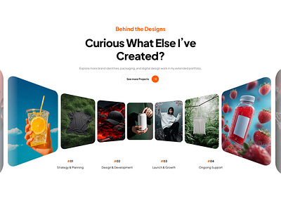 Slider carousel website section 3d carousel cta framer header hero light orange slider slideshow template ui webdesign website website design