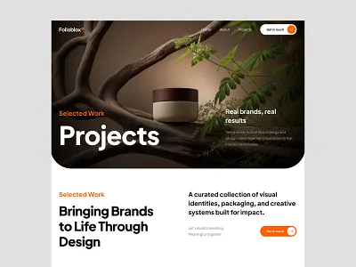 Portfolio Framer template website framer framer template graphic design header hero personal portfolio projects template ui webdesign website website design works