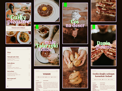 Guilty pleasure ebook cake charity cookbook cooking dessert ebook food foodie journal kitchen layout notebook photography recipes stylish tasty typography