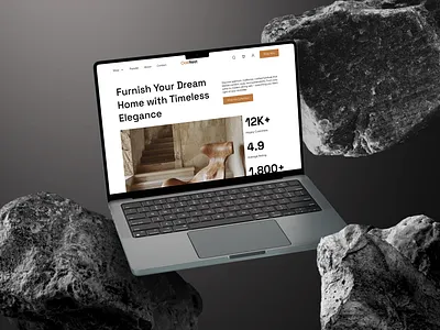 OakNest - Modern Furniture eCommerce Homepage Design ecommerce design ecommerce website furniture website homepage ui landing page modern aesthetic product showcase responsive design ui design user interface design ux design web design