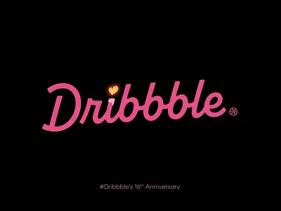 Celebrating Dribbble's Sweet 16! branding design flat graphic design illustration logo minimal vector
