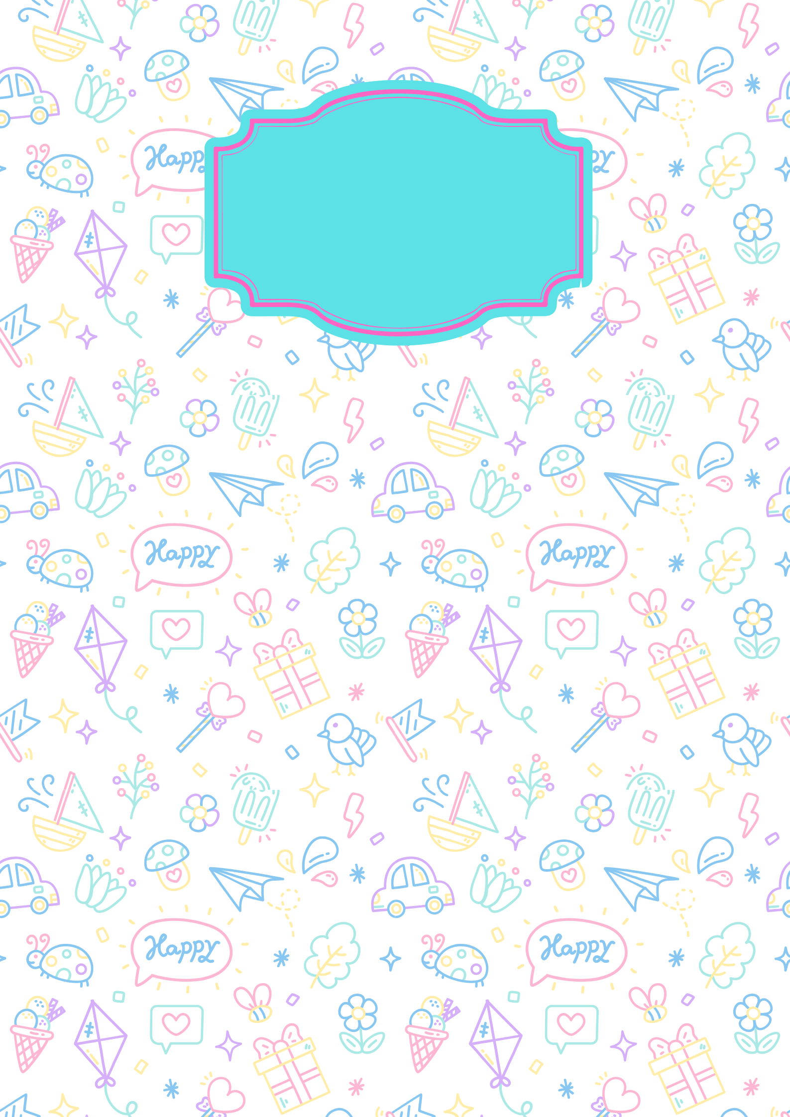 Example of School Patterns And Book Cover/Copybook