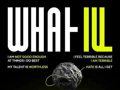 Poster - What If? design graphic design poster typography