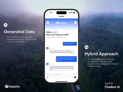 AI Chatbot Design ai assistant chat chat app chat bot chatbot ui conversational ui minimal prompt saas ui ui ux widget design