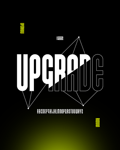 Poster - Upgrade design graphic design poster typography