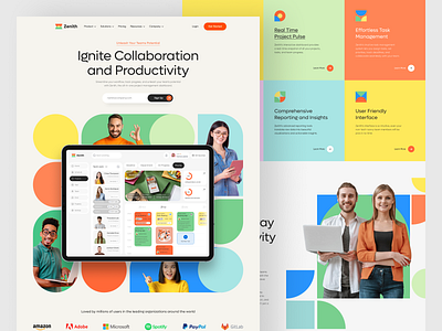 Task Management Saas Website ai design landing page project saas saas website team team management web web design website