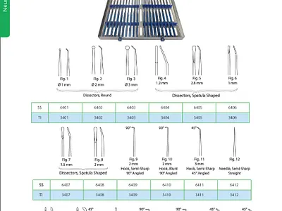 Neuro Surgical Instruments Brochure animation branding design graphic design illustration logo motion graphics typography ui vector