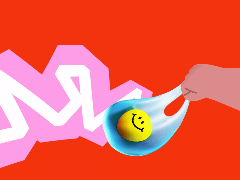 Food is on the way! 🍔 animation bag delivery design food gif groceries illo illustration motion motion graphics shapes shop shopping bag smile video