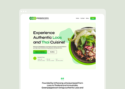 Restaurant website design design ui ux webdesign
