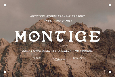 Montige Font badge best font brand classic hand drawn font inspired montige font motorcycle poster retro sans serif font serif typeface western