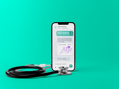 Curitin AI - Mobile Health Assistant agent ai artificial intelligence brandidentity branding design designsystem graphic design product productdesign tool ui ux