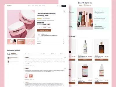 Product Details Page clean ecommerce landing page listing marketing pdp product product details page product page sell shop shopify ui design uiux web web ui webflow website