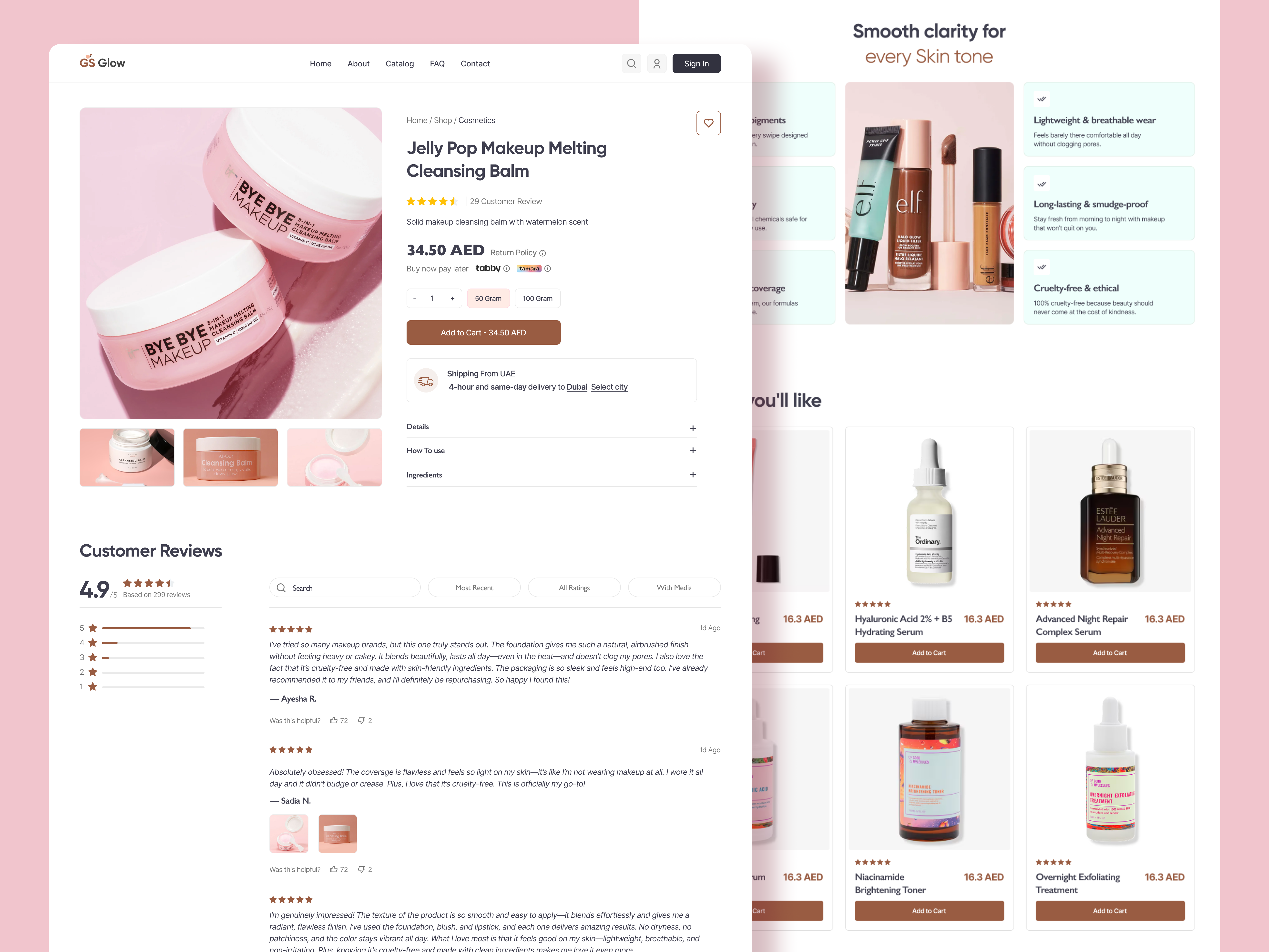 Example of Premium Ecommerce Website Design Figma 