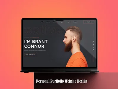 🔥 Responsive Personal Portfolio Website – Bold, Modern & Mobile landing page personal website portfolio website riaad arif ui web design web development website design wordpress landing wordpress website