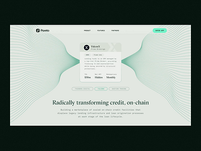 Website for a Private Credit Marketplace animation crypto landing page crypto website cryptocurrency website defi landing page defi website finance website financial website fintech fintech landing page fintech website landing page web design web3