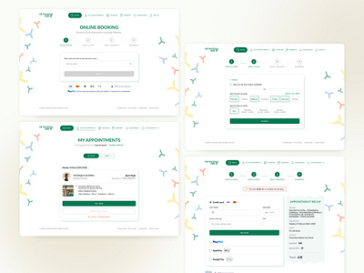 Healthcare | Booking funnel website appointment booking desktop funnel green healthcare ui web design website