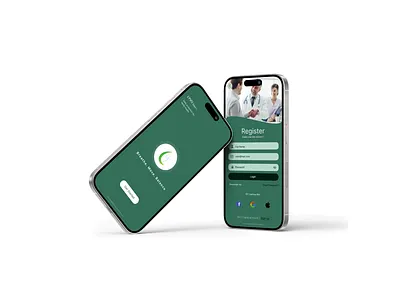LYVO – Wellness App UI | Splash & Registration dribbbleux figmadesign greentheme healthapp loginui minimalapp mobileui registerscreen ui uiux uxdesign wellnessdesign
