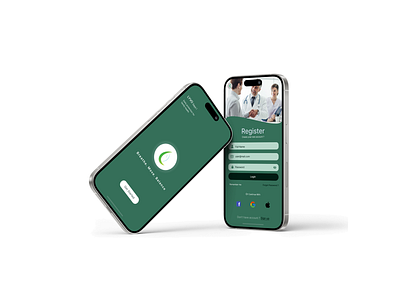 LYVO – Wellness App UI | Splash & Registration dribbbleux figmadesign greentheme healthapp loginui minimalapp mobileui registerscreen ui uiux uxdesign wellnessdesign