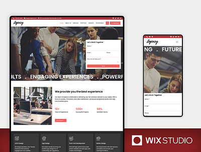 Creative Agency - Wix Studio Website Template agency website animation beautiful website branding creative agencies creative agency creative website designer website graphic designer website graphic studio website motion graphics red website design ui website webdesigner website website for creative agencies wix studio wix studio website wix studio website template wix template