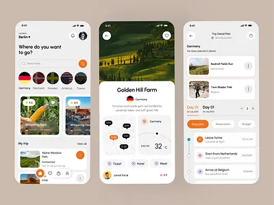 Trip planner & travel deals app app interface booking app create trip destination discover places flight flight app google trip hotel booking planer tour app tourism travel travelapp traveling travelui trip tripplanner visiting app